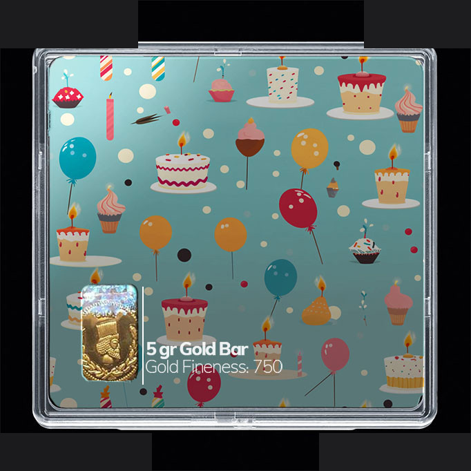 شمش طلا 18 عیار مدوپد مدل کارتونی کد SG10876