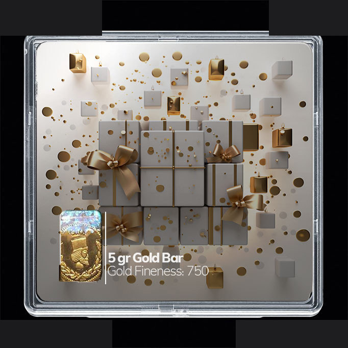 شمش طلا 18 عیار مدوپد مدل کادو کد SG10889