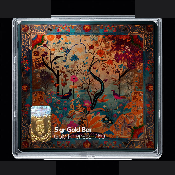 شمش طلا 18 عیار مدوپد مدل کلاغ مینیاتوری کد SG10891