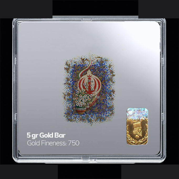 شمش طلا 18 عیار مدوپد مدل الله کد SG11131