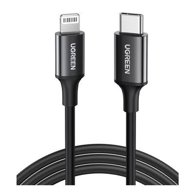 کابل لایتنینگ به USB Type-C یوگرین US171 مدل 60751 طول 1 متر  کابل لایتنینگ به USB Type-C یوگرین US171 مدل 60751 طول 1 متر