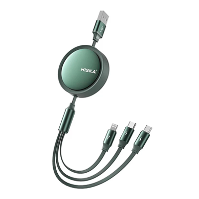 کابل USB به لایتنینگ / USB-C / MicroUSB هیسکا مدل LX-10 طول 1.2 متر کابل USB به لایتنینگ / USB-C / MicroUSB هیسکا مدل LX-10 طول 1.2 متر