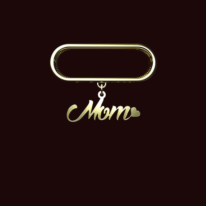 آویز ساعت طلا 18 عیار زنانه مدوپد مدل mom کد SM1-1025