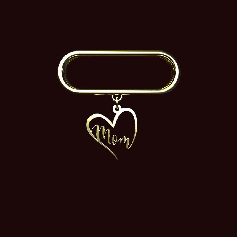 آویز ساعت طلا 18 عیار زنانه مدوپد مدل mom کد SM1-1024