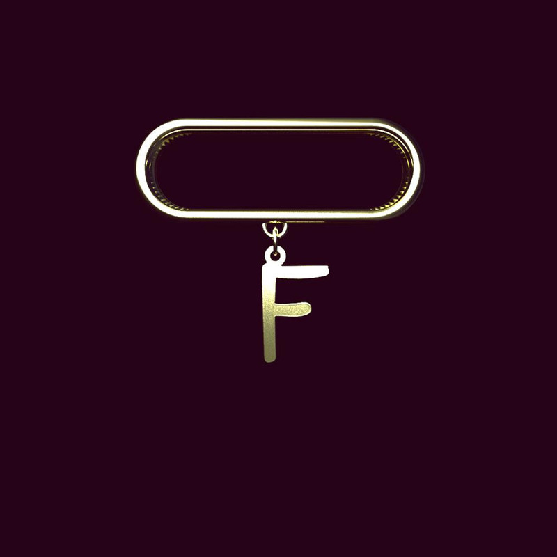 آویز ساعت طلا 18 عیار زنانه مدوپد مدل حرف F کد SL1-1486