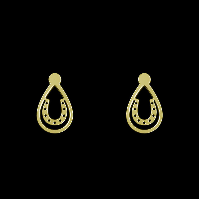 گوشواره طلا 18 عیار زنانه مدوپد مدل اشک کد GA1-10612