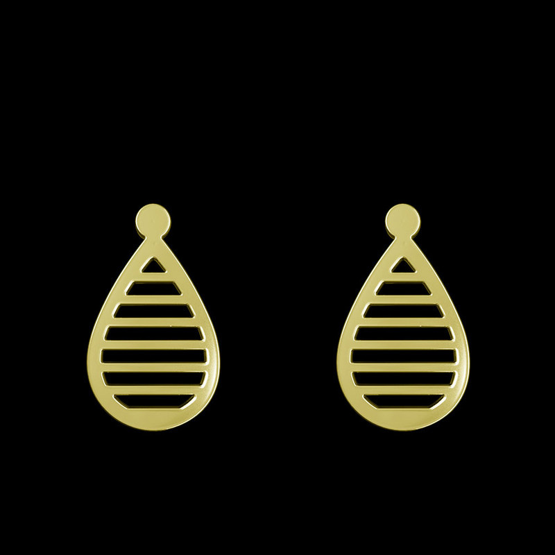 گوشواره طلا 18 عیار زنانه مدوپد مدل اشک کد GA1-11330