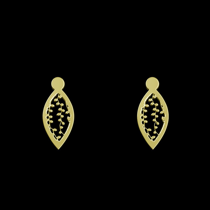 گوشواره طلا 18 عیار زنانه مدوپد مدل اشک کد GA1-11332