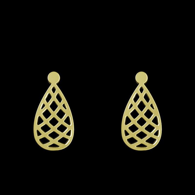 گوشواره طلا 18 عیار زنانه مدوپد مدل اشک کد GA1-11637