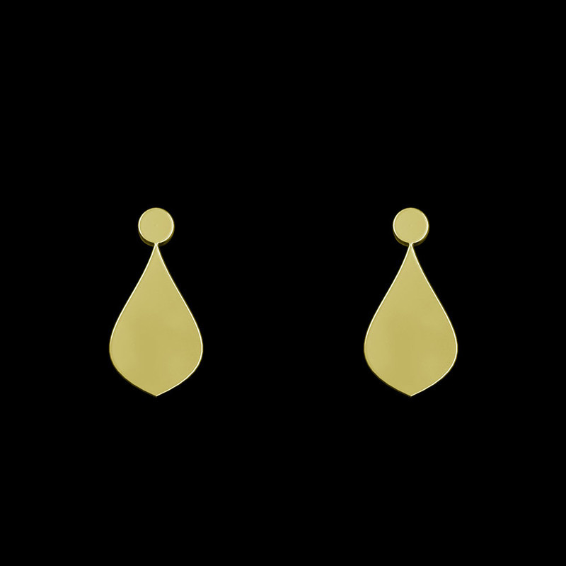 گوشواره طلا 18 عیار زنانه مدوپد مدل اشک کد GA1-12461