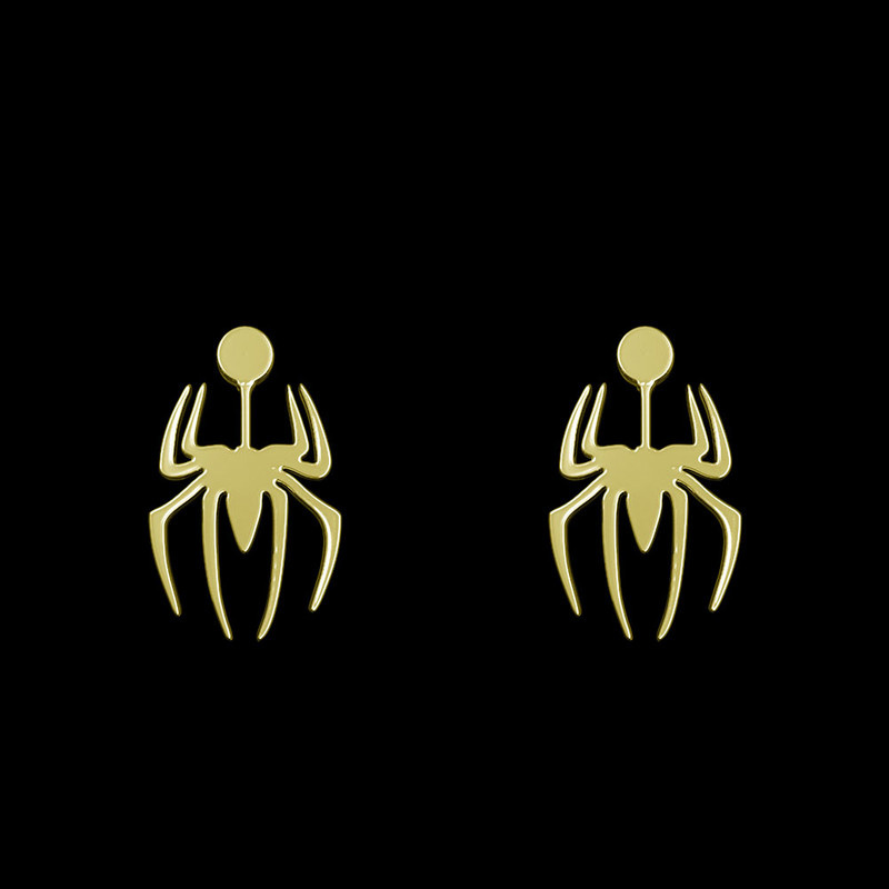 گوشواره طلا 18 عیار زنانه مدوپد مدل عنکبوت کد GA1-13021