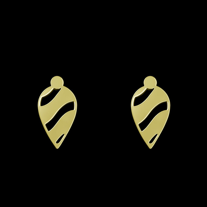 گوشواره طلا 18 عیار زنانه مدوپد مدل اشک کد GA1-13736