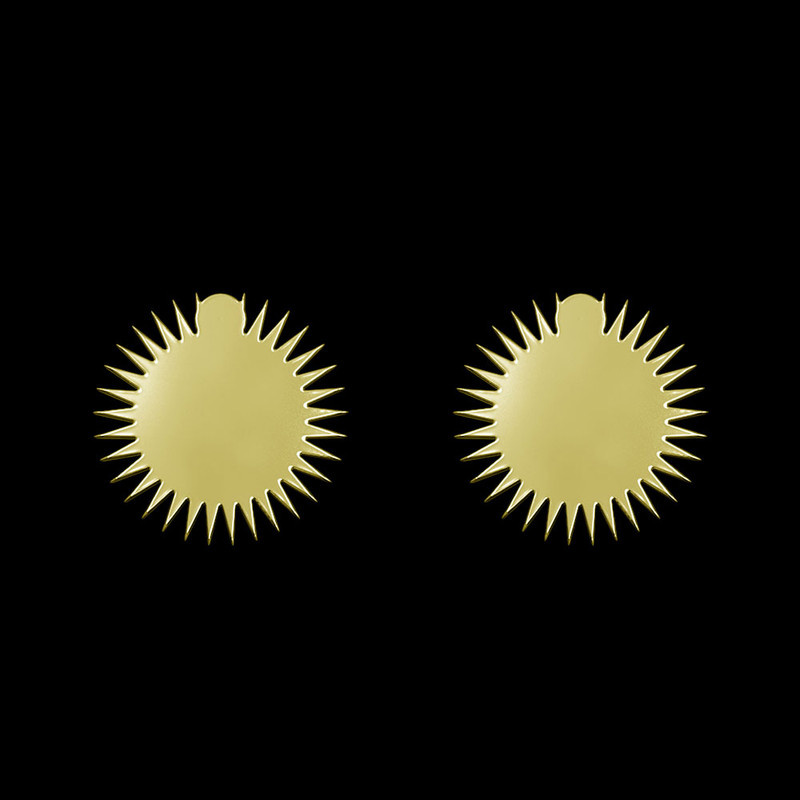 گوشواره طلا 18 عیار زنانه مدوپد مدل ستاره کد GA1-15445