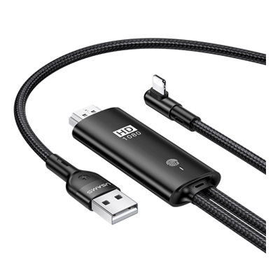 کابل تبدیل HDMI به لایتنینگ/ USB یوسمز مدل USSJ442 طول 2 متر کابل تبدیل HDMI به لایتنینگ/ USB یوسمز مدل USSJ442 طول 2 متر