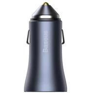 شارژر فندکی باسئوس مدل Golden Contactor Pro QC TZCCJD-B0G به همراه کابل تبدیل لایتنینگ