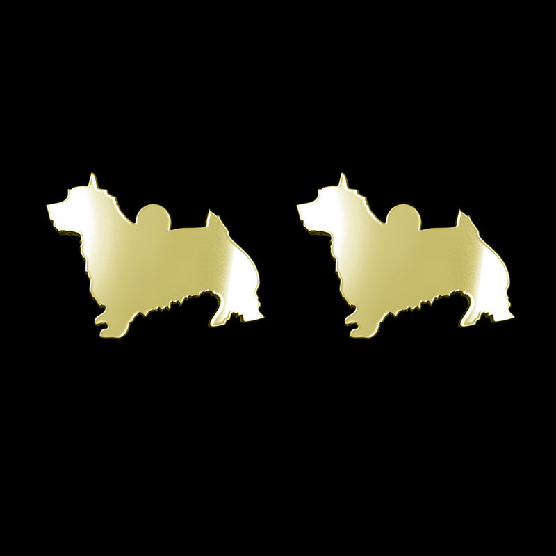 گوشواره طلا 18 عیار زنانه مدوپد مدل سگ کد GA1-16434