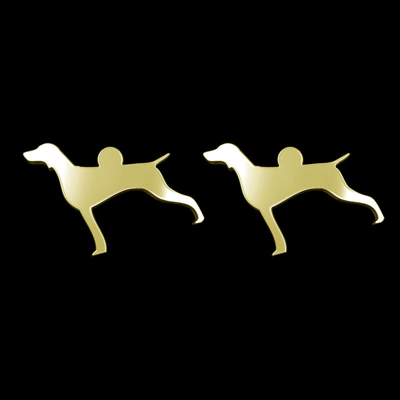 گوشواره طلا 18 عیار زنانه مدوپد مدل سگ کد GA1-16498