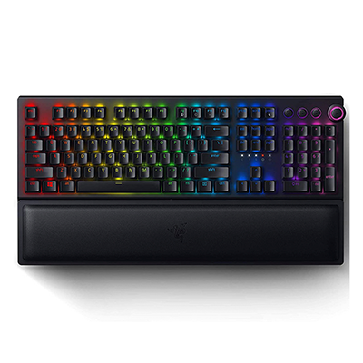 کیبورد گیمینگ ریزر مدل BlackWidow V3 Pro سوئیچ سبز مکانیکال-small-image