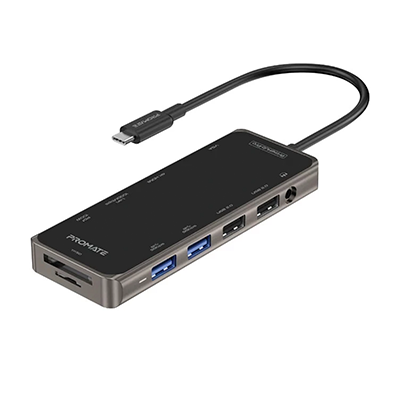هاب تایپ سی 11 پورت پرومیت مدل PrimeHub-Pro