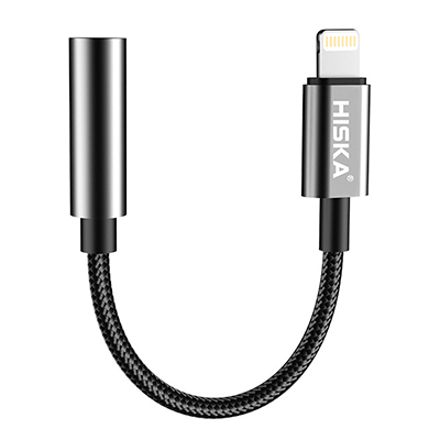 کابل لایتنینگ به AUX هیسکا مدل W24 طول 10 سانتی متر کابل لایتنینگ به AUX هیسکا مدل W24 طول 10 سانتی متر