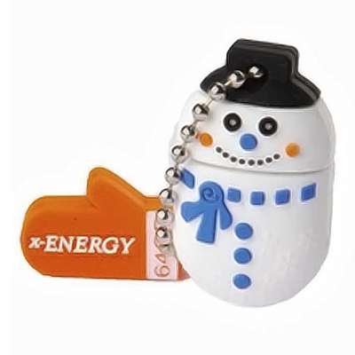 فلش مموری ایکس انرژی مدل Snow Man ظرفیت 64 گیگابایت