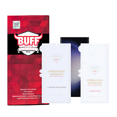 گلس گوشی سامسونگ Galaxy S23 ultra بوف مدل hydrogel به همراه محافظ پشت گوشی