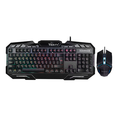 کیبورد و ماوس گیمینگ با سیم وریتی مدل V-KB6126GCW