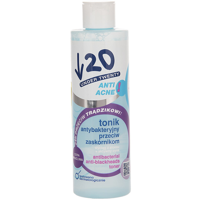 تونر پاک کننده پوست آندر 20 سری Anti Acne مدل Sensitive Skin حجم 200 میلی لیتر تونر پاک کننده پوست آندر 20 سری Anti Acne مدل Sensitive Skin حجم 200 میلی لیتر