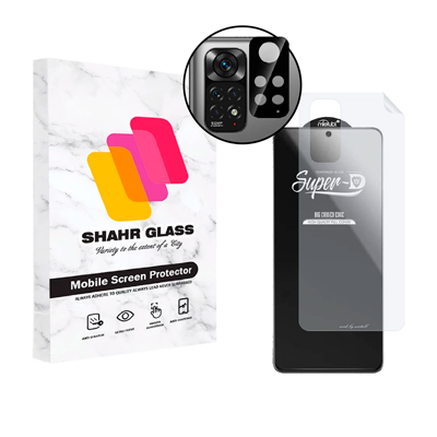گلس گوشی شیائومی Redmi Note 11 شهر گلس مدل 3SNF-Glass به همراه محافظ پشت گوشی و لنز دوربین گلس گوشی شیائومی Redmi Note 11 شهر گلس مدل 3SNF-Glass به همراه محافظ پشت گوشی و لنز دوربین