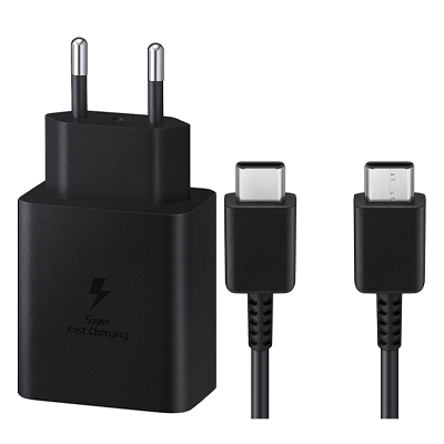 شارژر دیواری سامسونگ مدل EP-T4510XBEG توان 45 وات به همراه کابل تایپ سی
