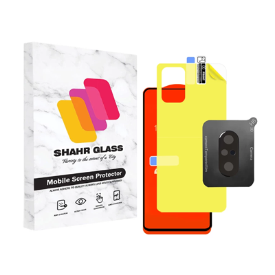 گلس گوشی پوکو F3 شهر گلس مدل 3FNF به همراه محافظ لنز دوربین و محافظ پشت گوشی گلس گوشی پوکو F3 شهر گلس مدل 3FNF به همراه محافظ لنز دوربین و محافظ پشت گوشی