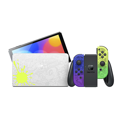 کنسول بازی نینتندو مدل Switch White OLED Splatoon 3-small-image