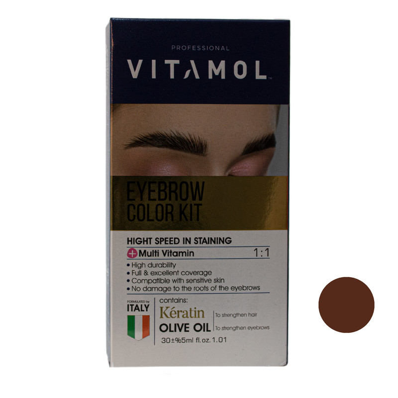 کیت رنگ ابرو ویتامول شماره CH2 حجم 30 میلی لیتر رنگ بلوند شکلاتی روشن کیت رنگ ابرو ویتامول شماره CH2 حجم 30 میلی لیتر رنگ بلوند شکلاتی روشن