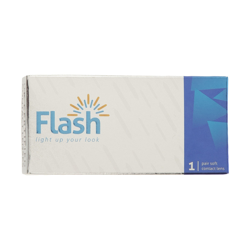 لنز چشم فلش مدل هیدروکسی  رنگ عسلی خاکی روشن