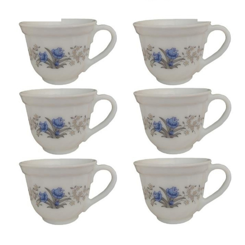 فنجان پارس اپال مدل رمانتیک مد 120 بسته 6 عددی