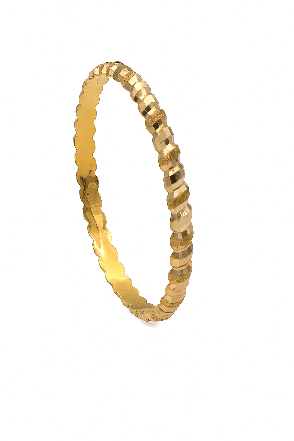 النگو طلا18 عیارگالری طلاعرفان مدل استخوانی سایز5