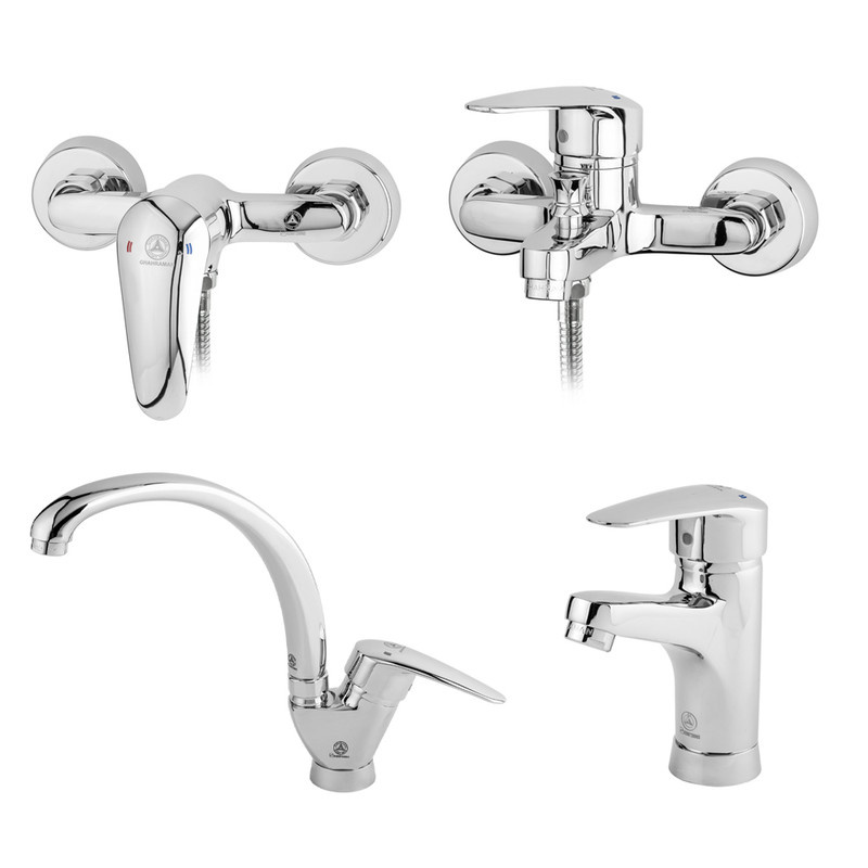 ست شیرآلات شیرآلات بهداشتی قهرمان مدل زوبین مجموعه 4 عددی ست شیرآلات شیرآلات بهداشتی قهرمان مدل زوبین مجموعه 4 عددی