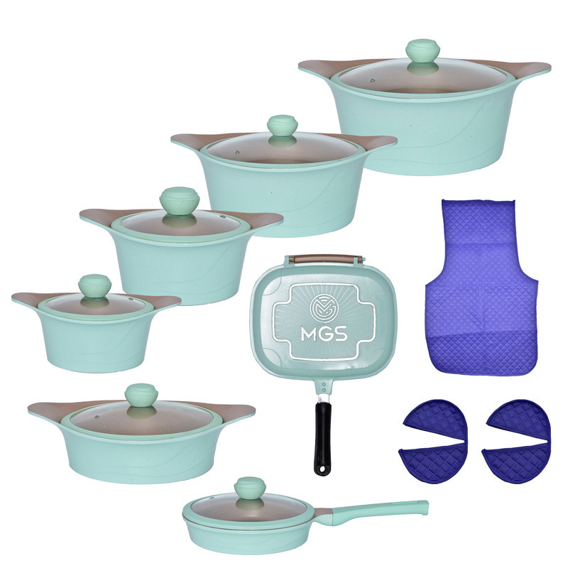 سرویس پخت و پز 19 پارچه ام جی اس مدل کره ای C سرویس پخت و پز 19 پارچه ام جی اس مدل کره ای C
