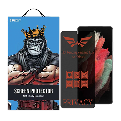 گلس گوشی سامسونگ Galaxy S21 Ultra اپیکوی مدل Nano-Privacy پرایوسی