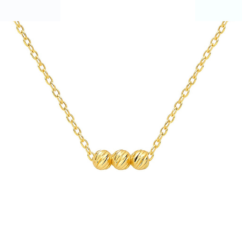 گردنبند طلا 18 عیار زنانه با زنجیر حلقهای (فلامینگو) گالری قو طلایی مدل سه البرنادو