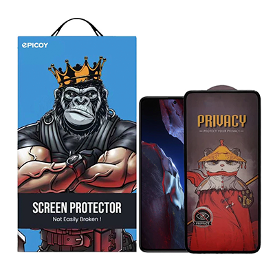گلس گوشی پوکو F5 Pro اپیکوی مدل Airbag Privacy پرایوسی