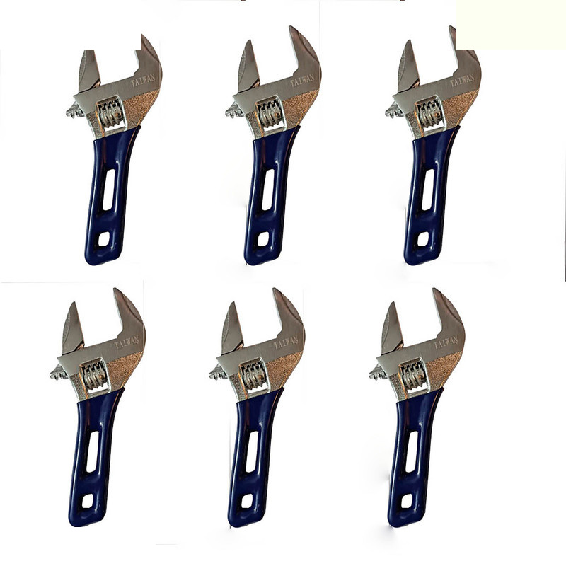 آچار فرانسه مدل فک بلند کد AJ-110-6pcs سایز 7 اینچ مجموعه 6 عددی آچار فرانسه مدل فک بلند کد AJ-110-6pcs سایز 7 اینچ مجموعه 6 عددی