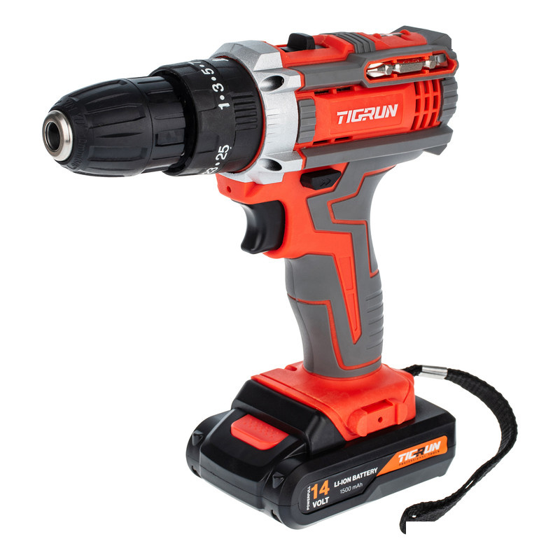 دریل پیچ گوشتی چکشی شارژی تیگران کد TG3014-14V