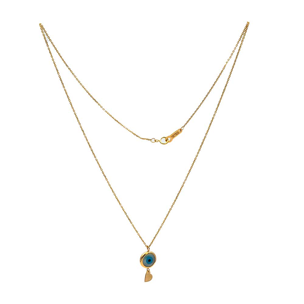 گردنبند طلا 18 عیار زنانه گالری طلا عرفان مدل چشم نظر کد 4983-small-image