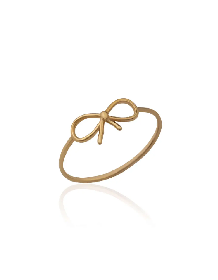 انگشتر طلا 18عیار اپال گلد مدل مینیمال پاپیونی انگشتر طلا 18عیار اپال گلد مدل مینیمال پاپیونی