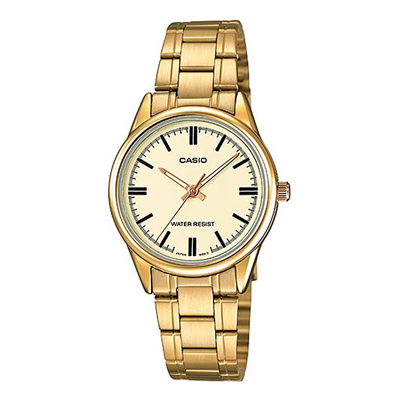 ساعت عقربه ای کاسیو زنانه مدل LTP-V005G-9A ساعت عقربه ای کاسیو زنانه مدل LTP-V005G-9A