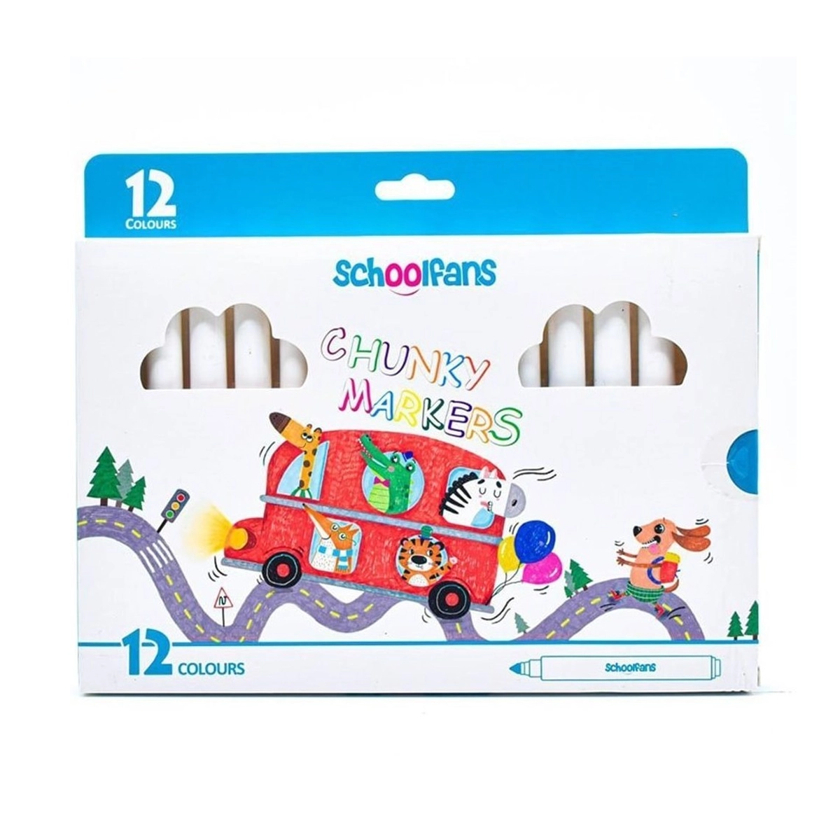 ماژیک اسکول فنس مدل جامبو بسته 12 عددی ماژیک اسکول فنس مدل جامبو بسته 12 عددی-small-image