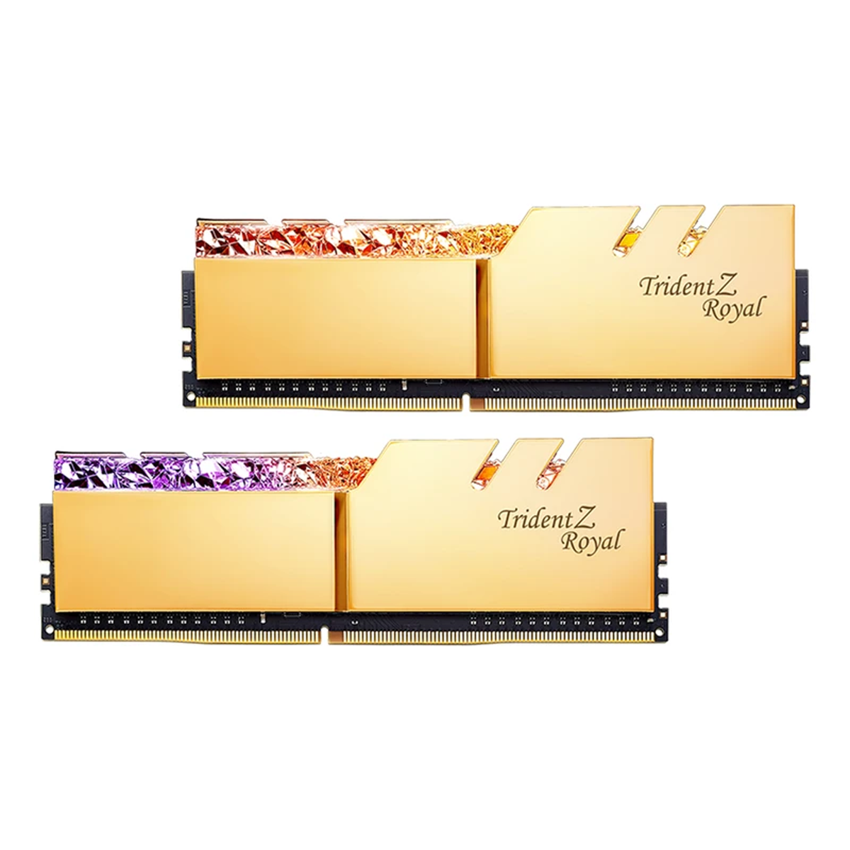 رم دسکتاپ DDR4 دوکاناله 3200 مگاهرتز CL16 جی اسکیل مدل Trident Z Royal Gold ظرفیت 16 گیگابایت-small-image