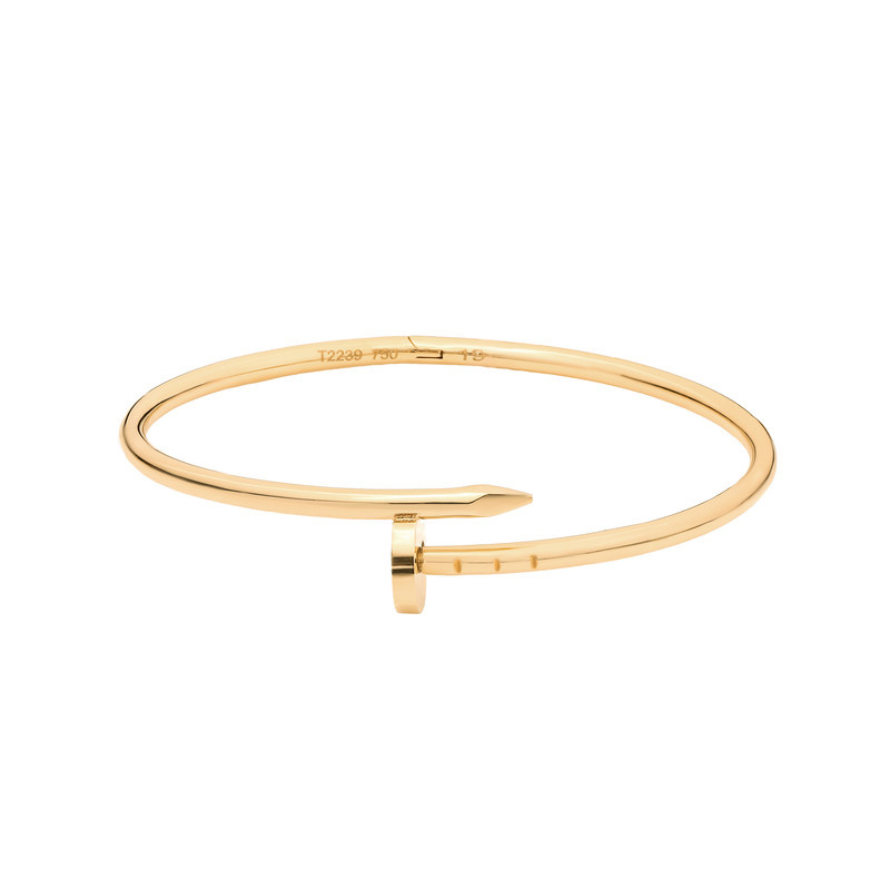 بنگل طلا 18 عیار زنانه ماوی گالری مدل کارتیه میخ