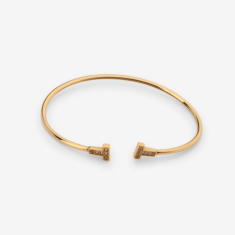 بنگل طلا 18 عیار زنانه ماوی گالری مدل تیفانی